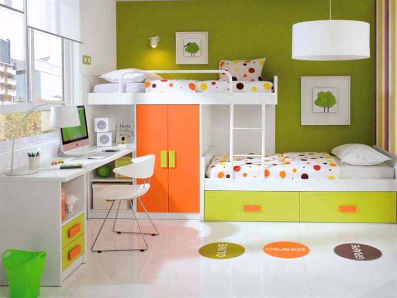 Tổng hợp mẫu giường hai tầng kết hợp tủ quần áo siêu đẹp giuong tang thong minh 98 1