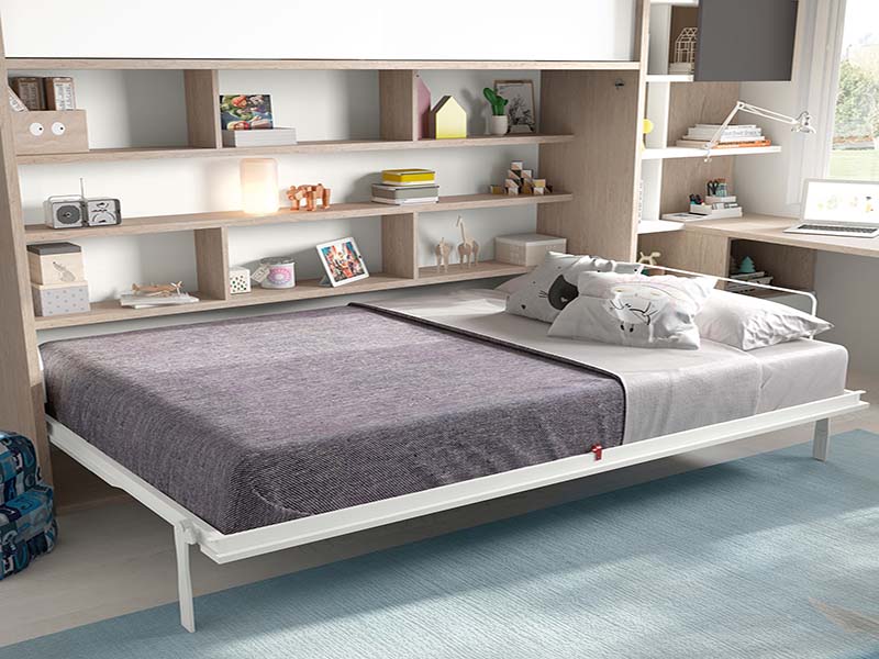 2 mẫu giường thông minh cực gọn gàng cho phòng ngủ nhỏ của bé london wallbed company space side folding 4b