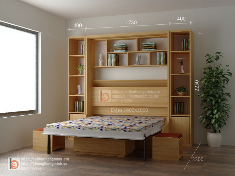 giường ngủ thông minh sofa