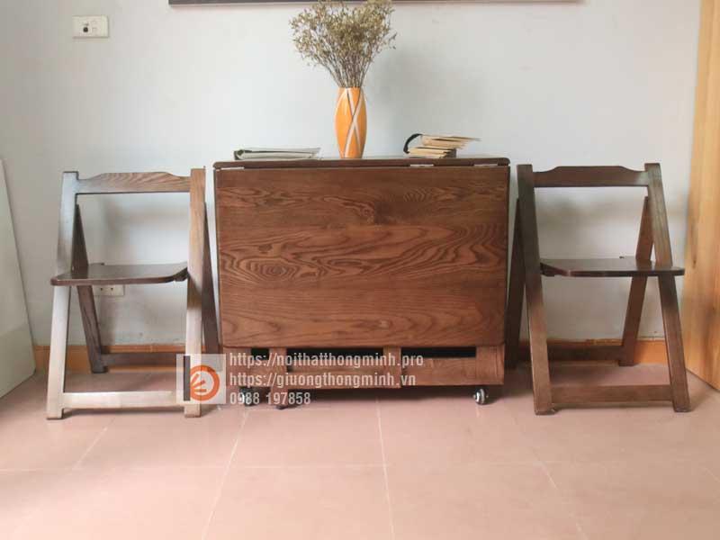 Cách lựa chọn sản phẩm nội thất thông minh cho không gian nhà chật bàn ăn thông minh gấp gọn